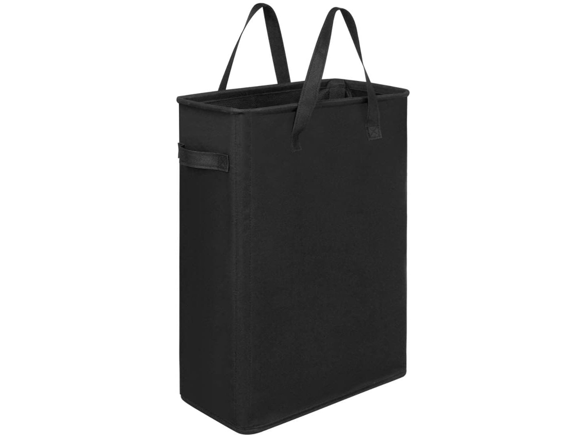 Cesto De Roupa Ultrafino Com Alça, Dobrável Pequeno, Fino, Saco De Roupa Fino, Dobrável (preto)