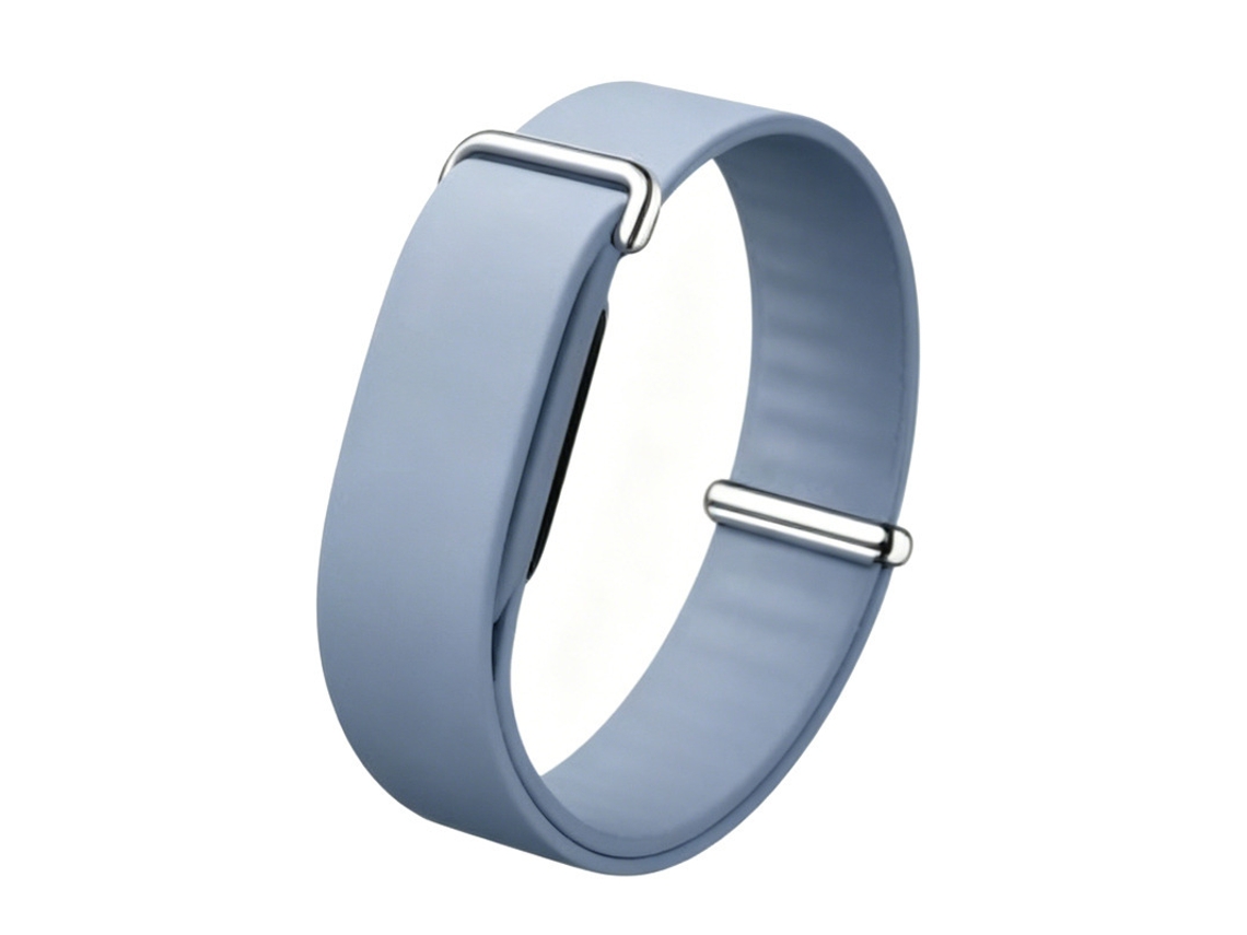 Bracelete de Silicone Para Google Fitbit Air (relógio Não Incluído-azul-acinzentado)