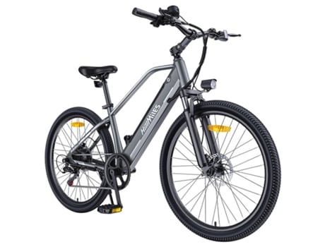 Bicicleta Elétrica Hillmiles Miletrail 1 250w 36v 13ah 25km/h Freios A Disco Hidráulicos Suspensão Dianteira Cinza