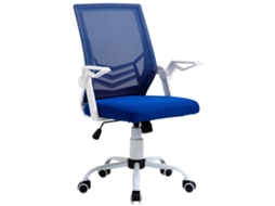 Cadeira De Escritório Ergonômica De Giratória Com Altura Ajustável Apoio Para Os Braços Dobrável Suporte Lombar E Encosto Transpirável