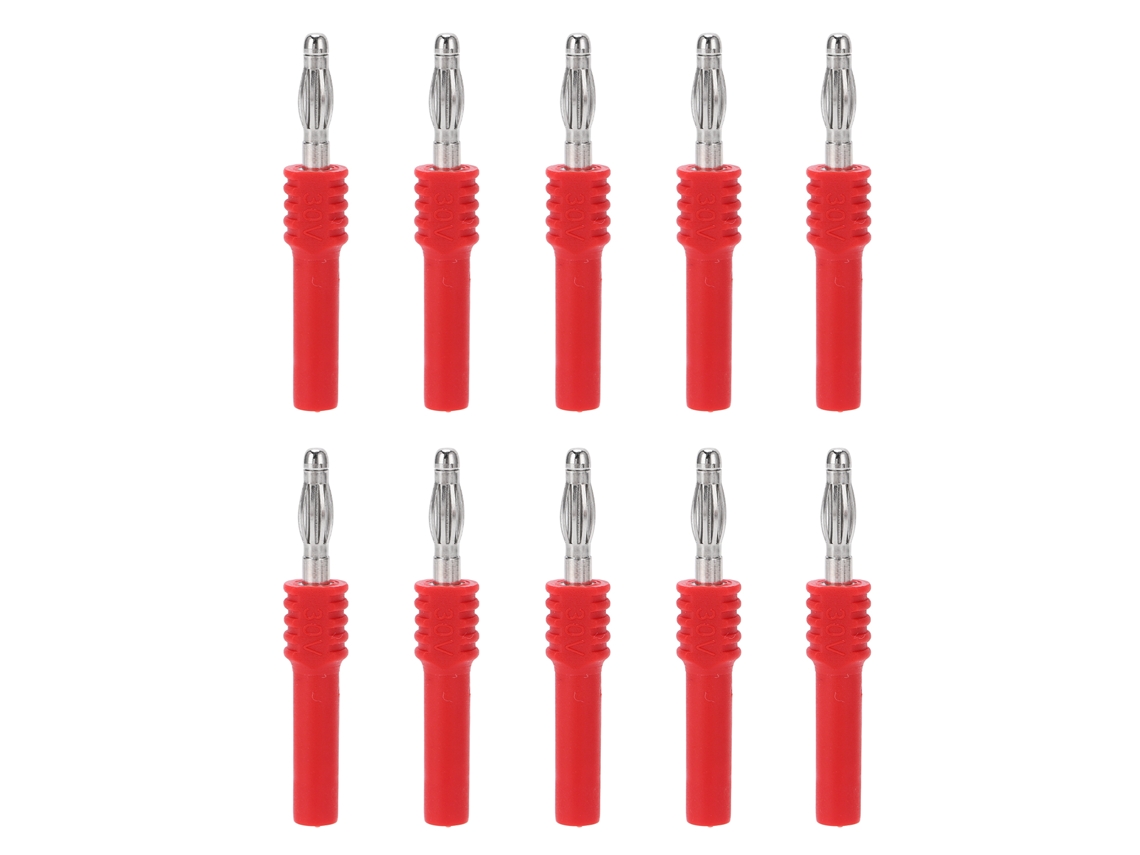 10pcs Conector Banana 4mm Macho A 2mm Hembra Para Multímetro