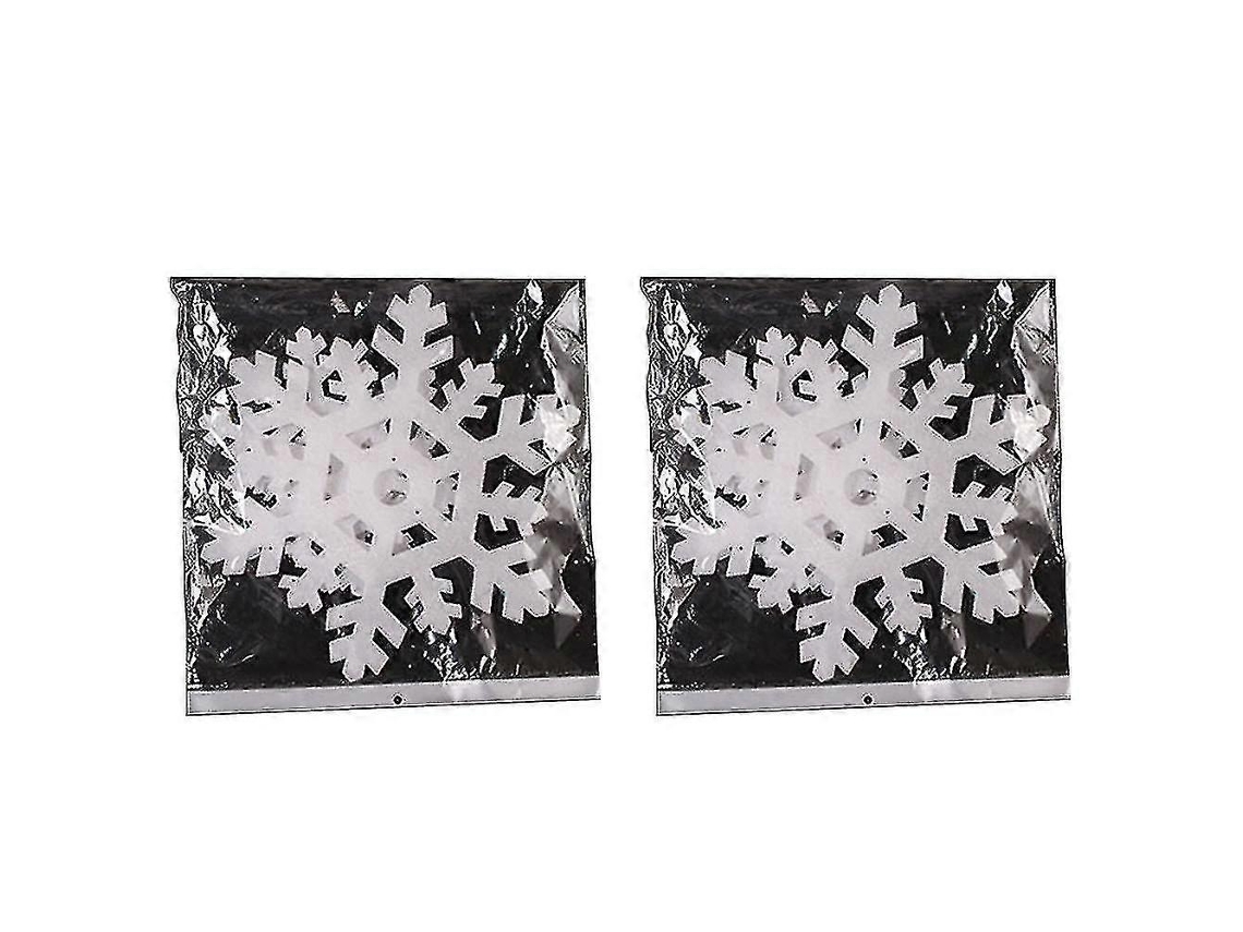 Pacote Com 2 Decorações De Flocos De Neve Penduradas Para O Natal, Decorações Para Casa E Festas De Fim De Ano Olysi Shop