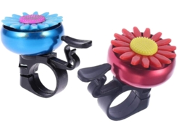 Lurelia Campainha De Bicicleta, Mini Com Aviso De Guidão Para Crianças, Meninos E Meninas (2 Peças, Vermelho E Azul)