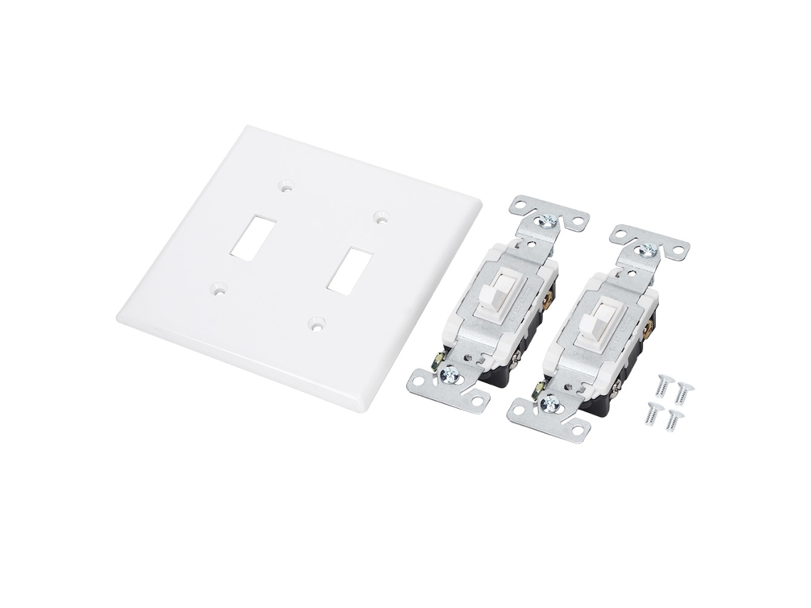Laxiscreed Painel De Interruptor Duplo Para Casa, Alta Qualidade E Design Elegante
