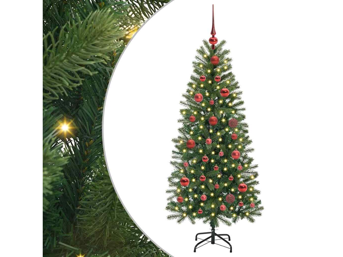Conjunto 1 Árvore Artificial Vidaxl Verde Plástico (150 Cm)