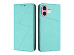 Capa De Couro Fosco Para Iphone 16 - Flip Magnético