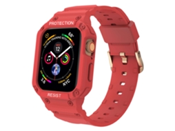 Capa com Bracelete Endurance All-In-One para Apple Watch Series 3 38Mm Vermelho
