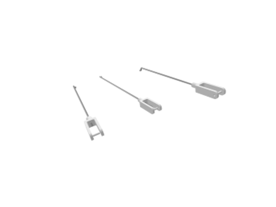 1 Peça Volantexrc Saber 920 756 2 Peça de Substituição para Avião Rc Haste de Empuxo + Presilhas em U MDUG