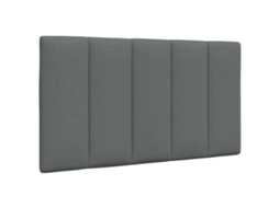 Vidaxl Almofadão De Cabeceira Hanko 80 Cm Tecido Cinzento-escuro
