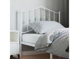 Vidaxl Cabeceira de Substituição 90 Cm Metal Branco