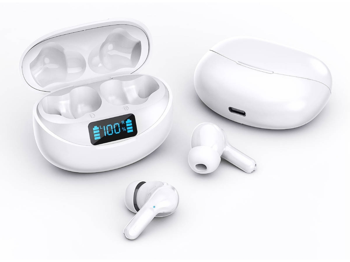 Auriculares Bluetooth True Wireless ENZONS  Sem Fio 5.0 Sport Som Estéreo Hi-Fi À Prova D'Água com Controle de Toque Microfones Embu