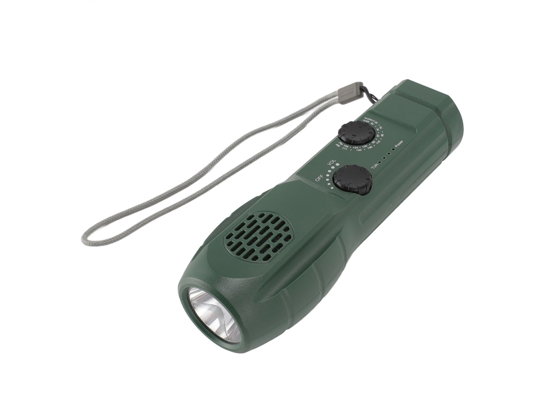 Rádio Lanterna Rd629 Verde Escuro Lanterna Rádio Multifuncional EOOCOO (gerador de Manivela, Iluminação de Emergência)