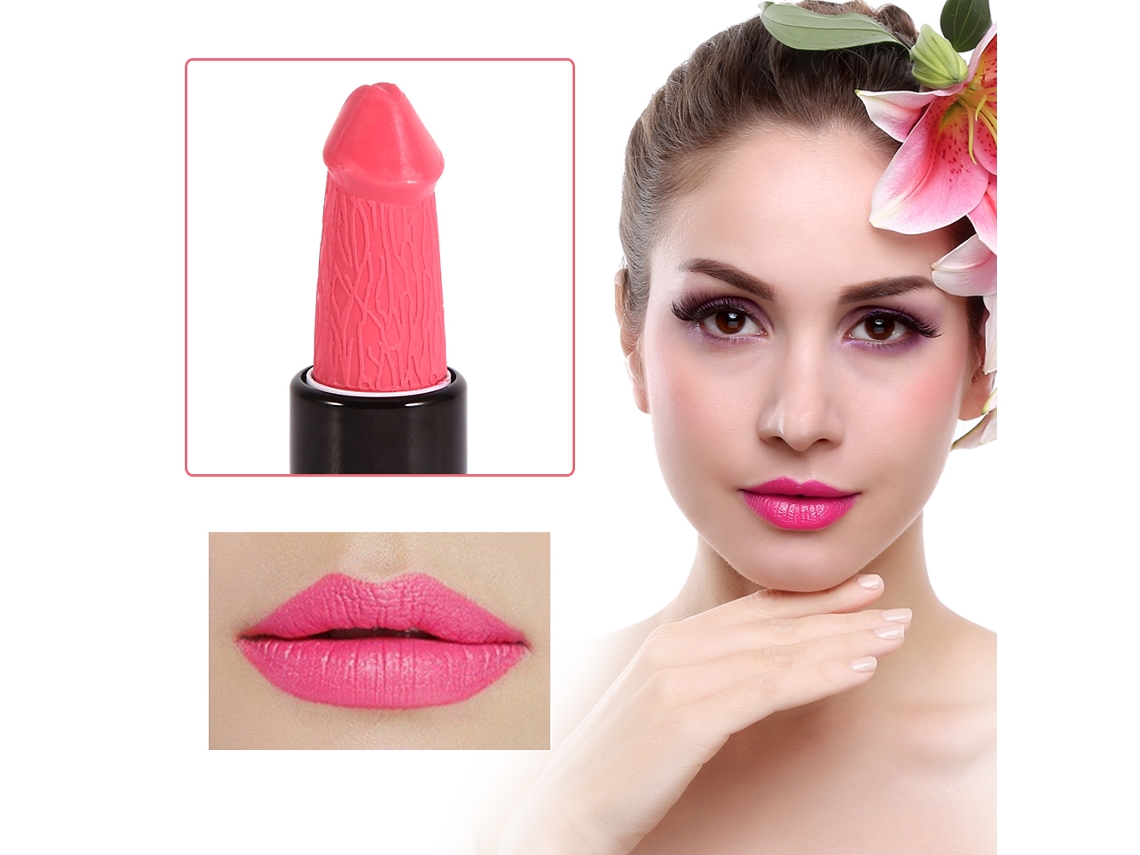 Labial Mate De Mujer Nova Forma De Cogumelo Hidratante Brilho Labial Cosmético (8 Rosa)