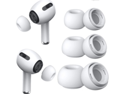 Ponteiras Zruxe Para Airpods Pro/pro2 Silicon Branco (3 Pares, Anti-deslizante, Confortaveis)
