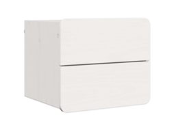Mesa de cabeceira com Gaveta Branco 39 X 34 X 33 Cm MAISON EXCLUSIVE