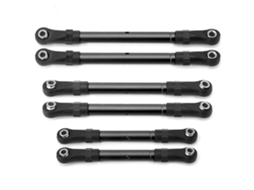 Conjunto de Braços de Suspensão Reforçados em Alumínio com Titânio para Hoss Slash Rustler 4wd Rc Car Parts MDUG