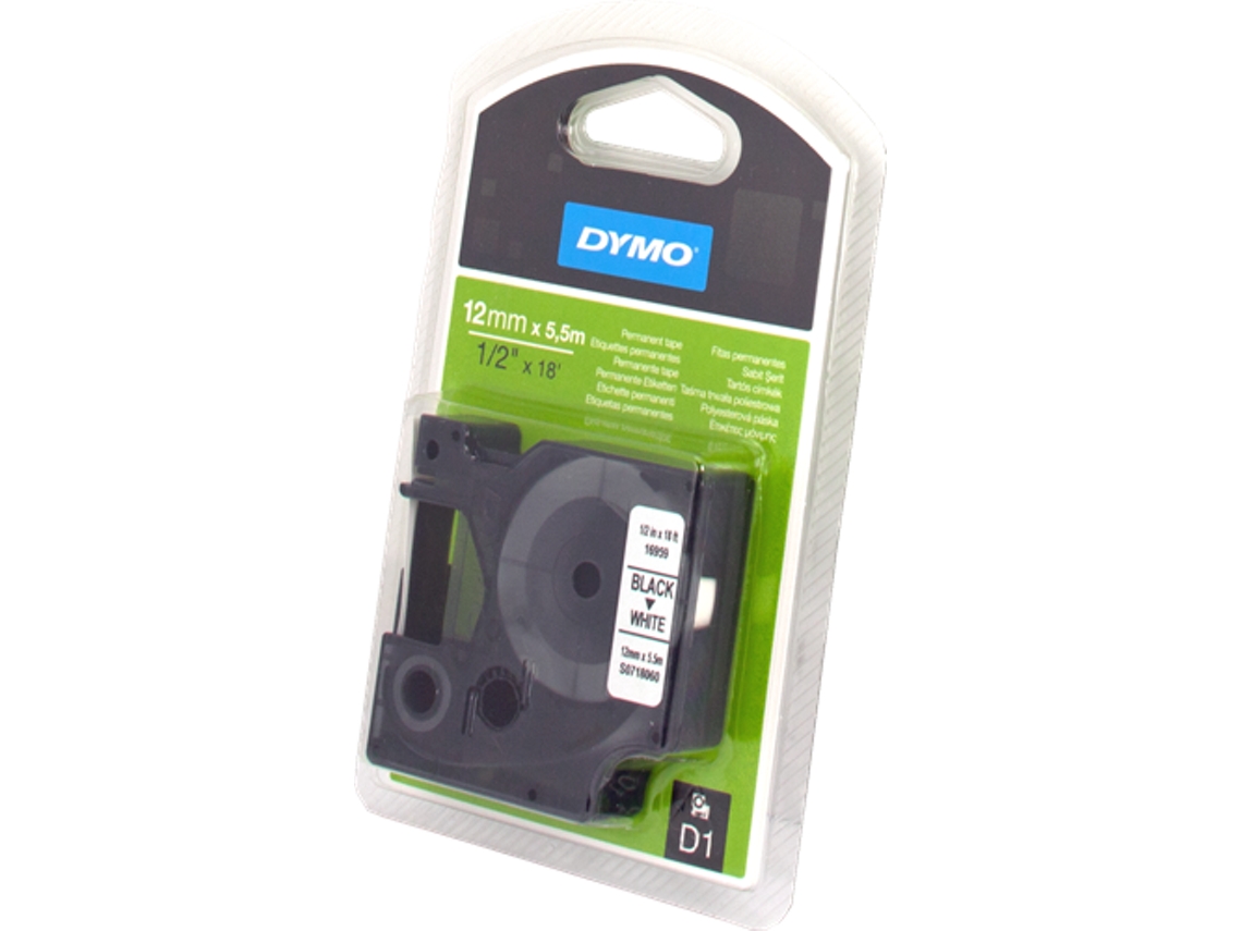 Etiquetas DYMO Fita D1 (12 mm x 5.5 m )