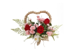 Enfeite de Parede com Tulipas e Rosas Vermelhas LAXISCREED