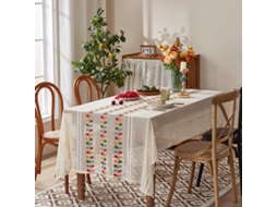 Decoraã§ã£o De Mesa De Natal Ao Estilo Americano, Em Renda De Poliã©ster, Para Mesa De Chã¡, Mesa De Jantar E Individual.