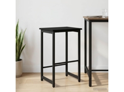 Vidaxl Banco De Bar Carvalho Preto 40 X 32 X 64 Cm