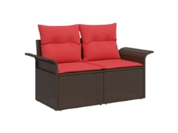 Maison Exclusive - Sofá De Jardim Com Almofada 141 X 62 X 69 Cm Vime Pe