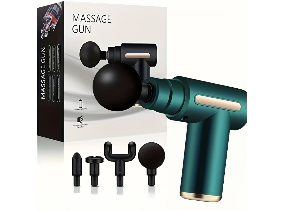 (verde) Massageador Portátil De Fáscia E Músculos, Com Bateria Integrada.