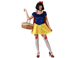 Fantasia de princesa de conto de fadas azul vestido curto mulher adulto XS ATOSA