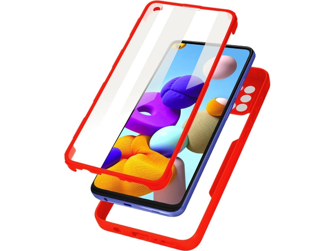 Lurelia Capa 360 Para Samsung Galaxy A21s Vermelho
