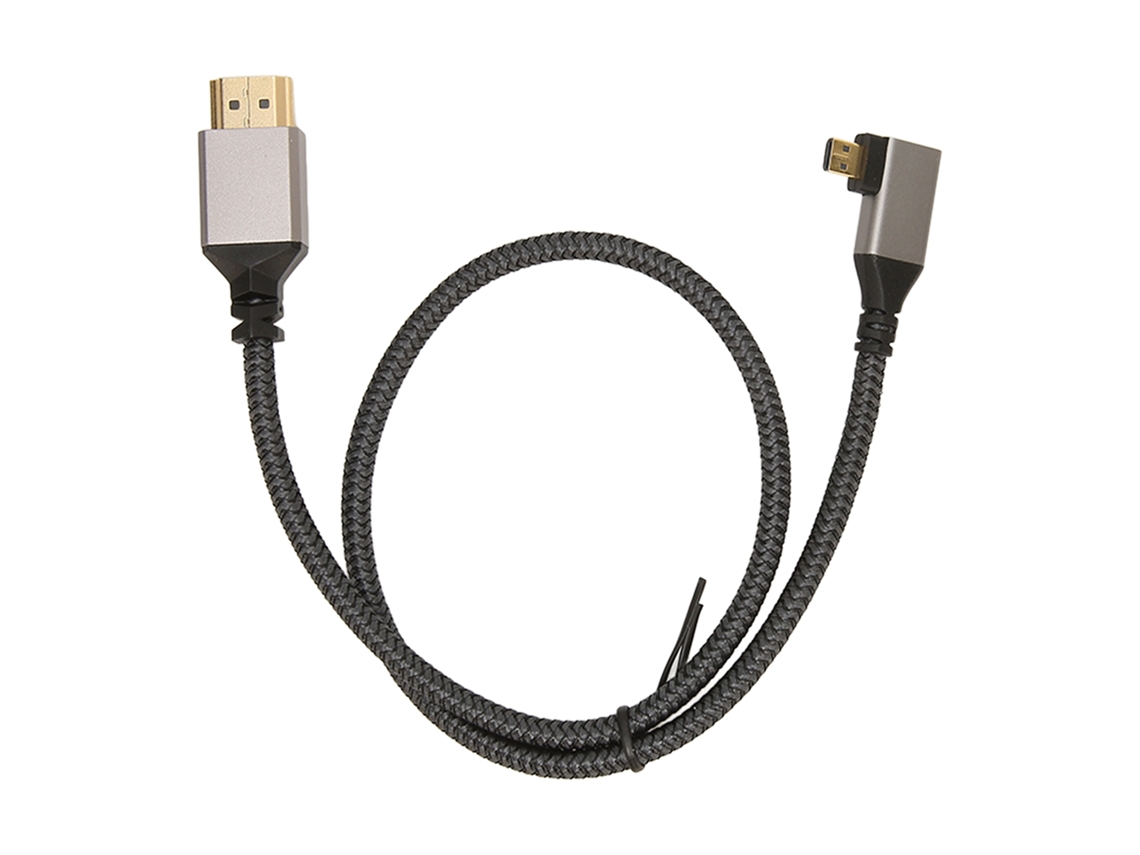 Aetheria cabo de Interface Multimídia Hd 4k 60hz 18gbps Macho para Macho de Cotovelo Esquerdo 0.5m
