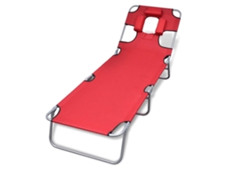 Sun Lounger, Sun Loungers Vidaxl Vermelho Tecido (n/a)