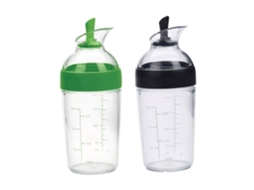Copo Medidor Para Molho De Salada - Fácil De Segurar - Conjunto Com Dois - 240 Ml - Frasco Para Condimentos - Design Prático
