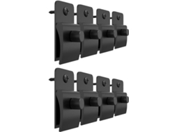 Kallory 8 - Clipes de plástico para pendurar colchas e tapeçarias, tamanho pequeno, suporte decorativo para parede, ideal