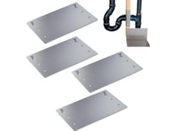 Tiras De Proteção Para Vigas De Madeira, Conjunto De 4 Peças, 12,7 X 20,3 Cm, Aço