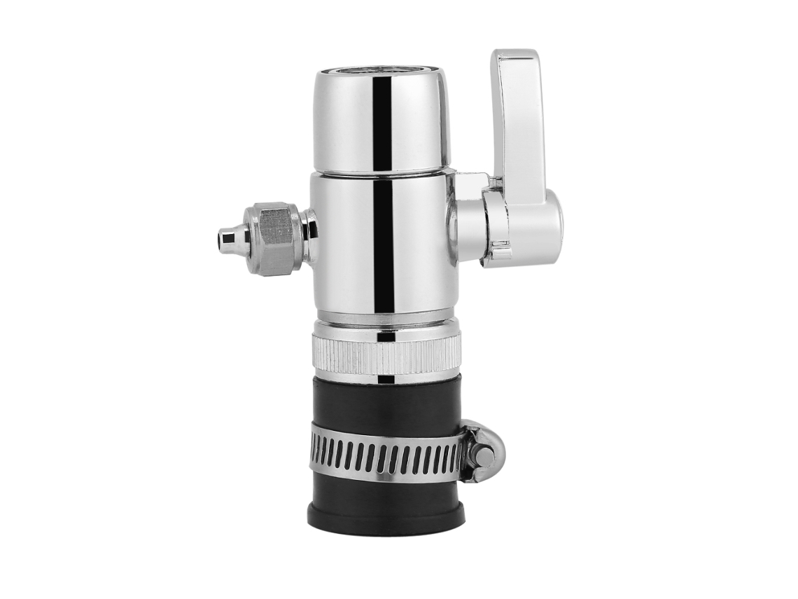 KOFIHETY Adaptador universal para torneira com filtro de água, válvula divisora de saída de 1/4 de polegada