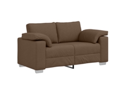 Conjunto 1 Sofá Vidaxl Castanho Tecido (160 Cm)