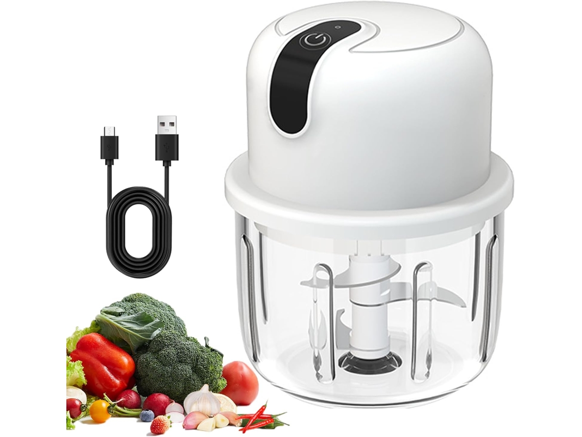 Cortador Eletrico Cebolas 350ml Usb, Pequeno, para Cozinha e Carne ZYBLSSBB