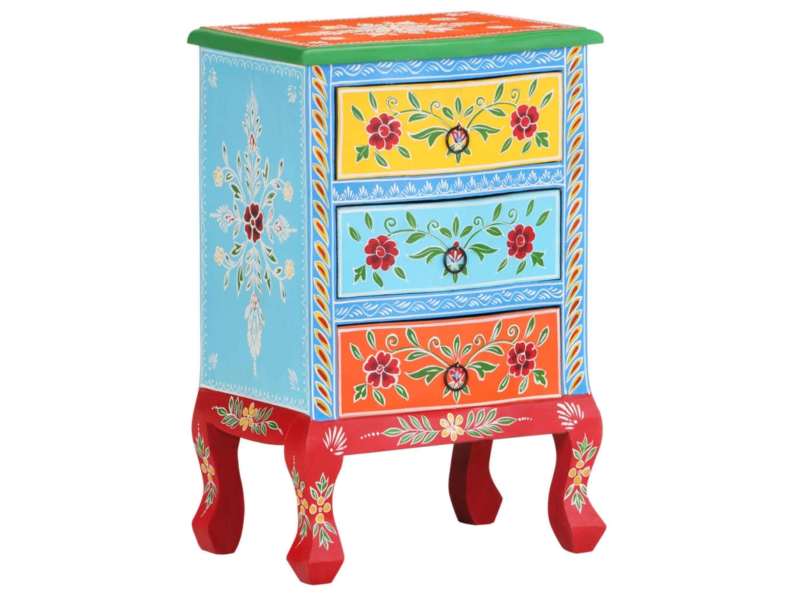 Bedside Cabinet, Bedside Cabinets Vidaxl Multicolor Madeira