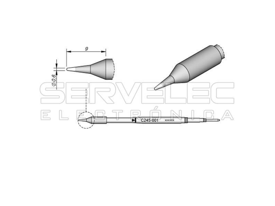 Ponta Para Ferro Soldar Advanced 0.6Mm JBC