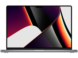 MacBook Pro APPLE Cinzento Sideral (16'' - Apple M1 Pro 10-Core - RAM: 16 GB - 1 TB SSD - GPU 16 - Core)