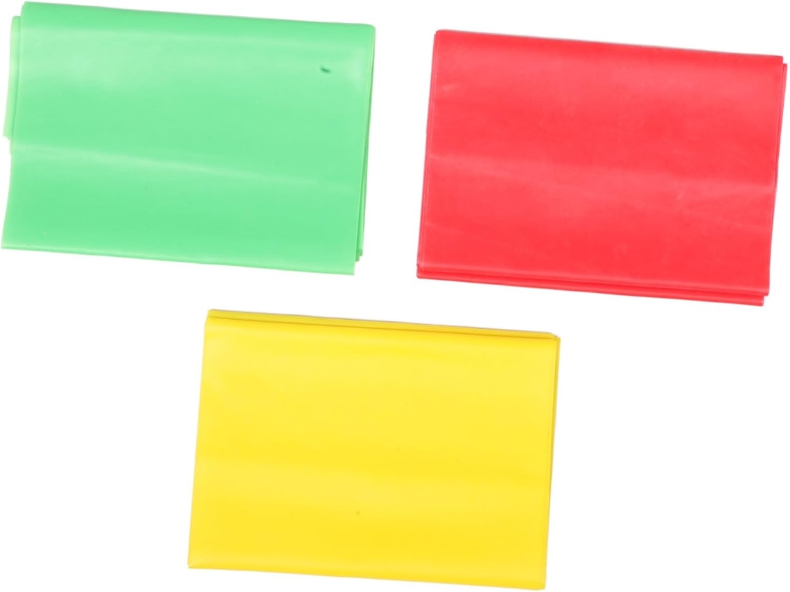 Conjunto De 3 Faixas Elásticas Resistência Para Ioga E Fitness, Ideais Exercícios Reabilitação Das Pernas Em