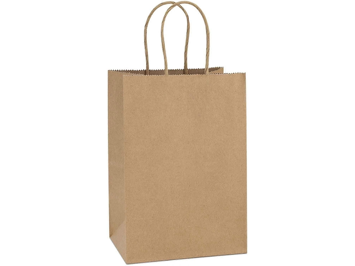 20 Sacos De Papel Kraft Pequenos, 10 Polegadas, Com Alças, Para Presentes-sdcy