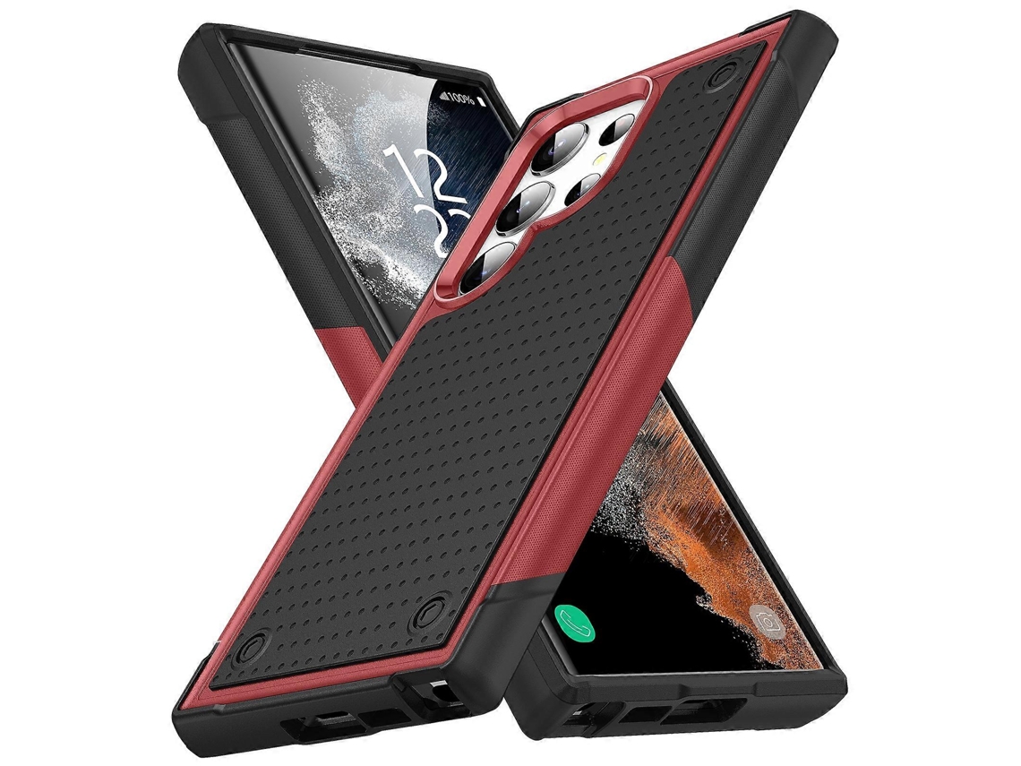 Capa Protetora À Prova De Choque Em Pc + Tpu Para Samsung Galaxy S23 Ultra 5g