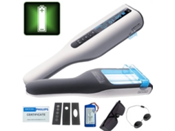 Lâmpada de fototerapia UVB de 18 W e 311 nm com bateria para problemas de pele, psoríase, vitiligo e eczema.