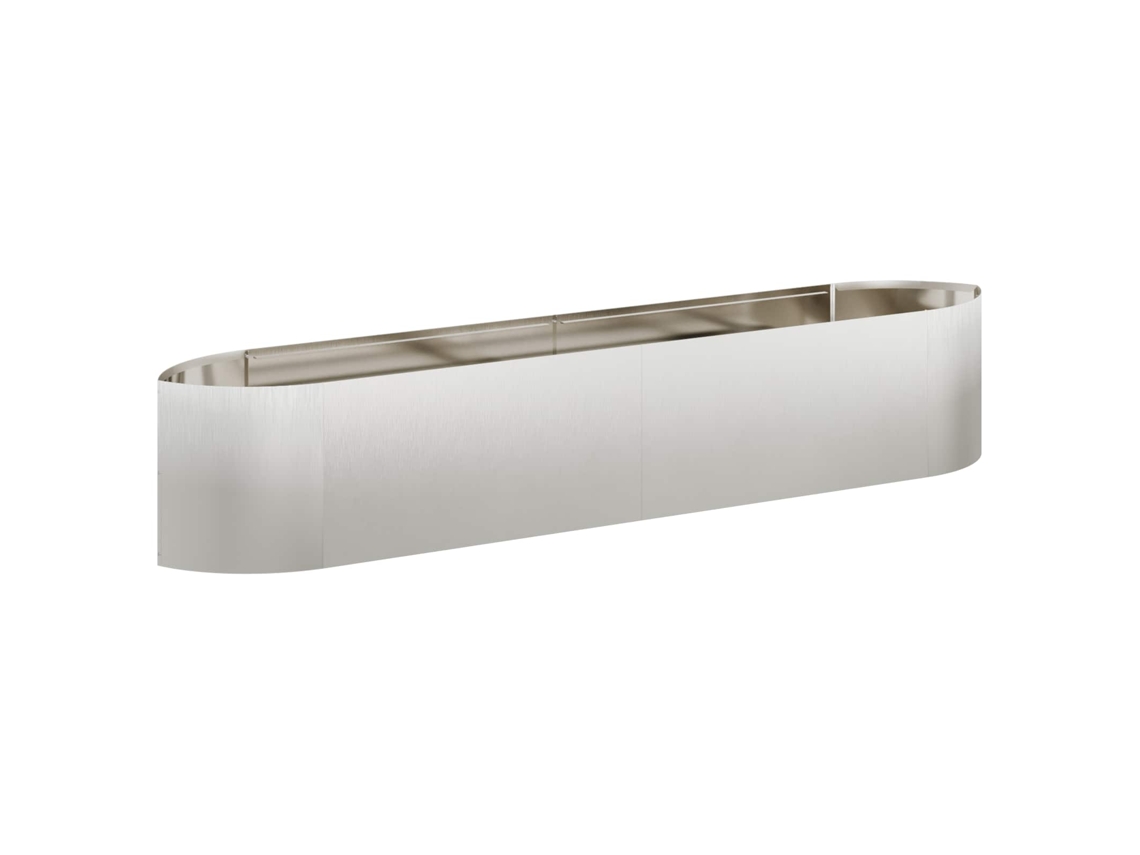 Vidaxl Cama De Jardim Elevada Aço Inoxidável 220 X 40 X 40 Cm Aço