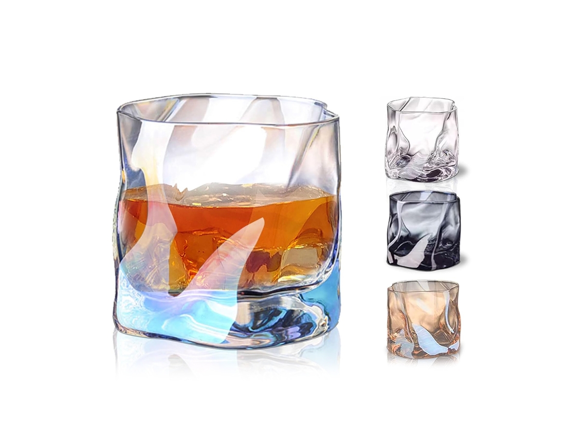 Copo De Vidro Transparente Brilhante Para Whisky, Cocktail, Vodka, Vinho, Cerveja, Espresso, Leite E Chá