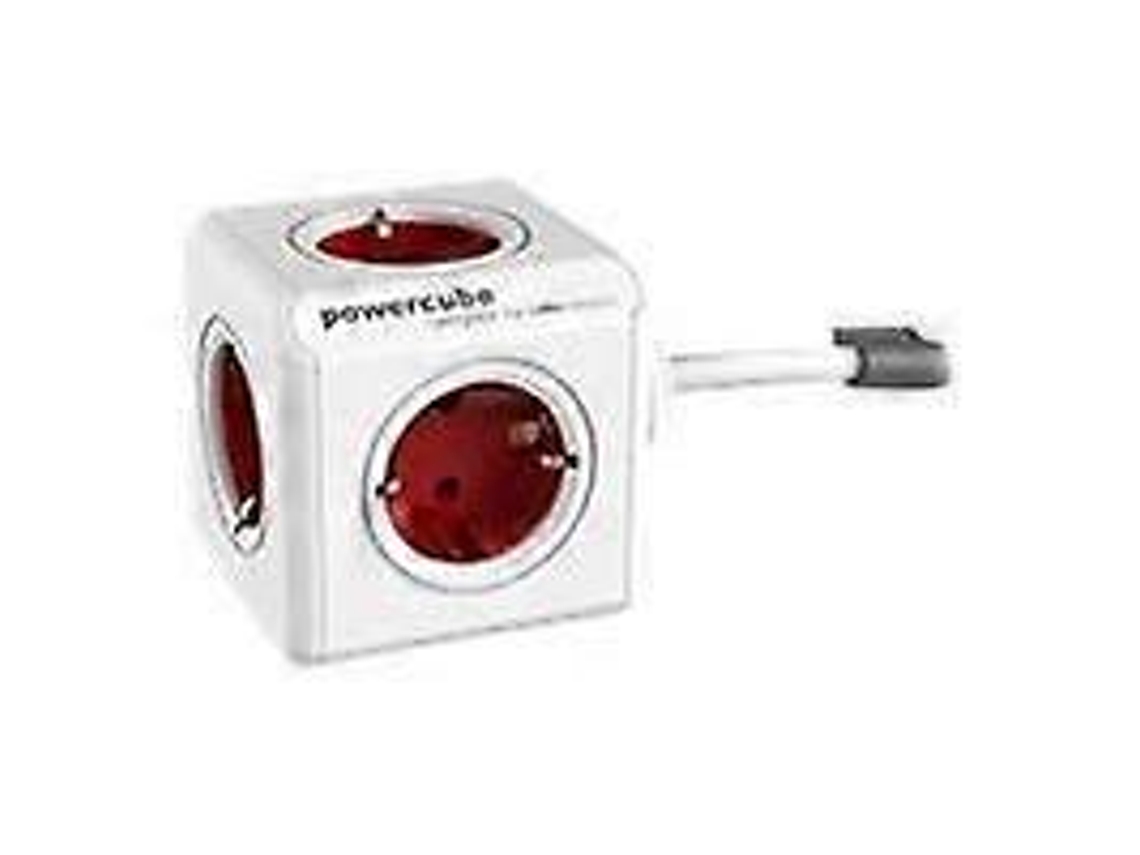 Allocacoc Powercube Extended (boston Red, Schuko Olysi Shop