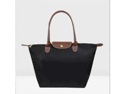 Bolsa de Compras Feminina Clássica de Cor Sólida, em Tecido Oxford, Nylon, Dobrável, para Ombro Ou para Guardar Objetos. GOKOCO