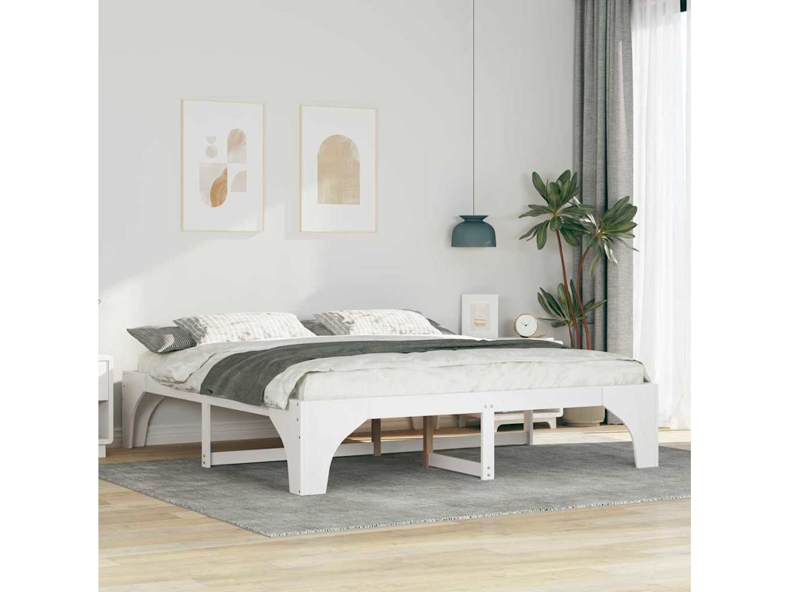 Vidaxl Estrutura da Cama Branco 180 X 200 Cm