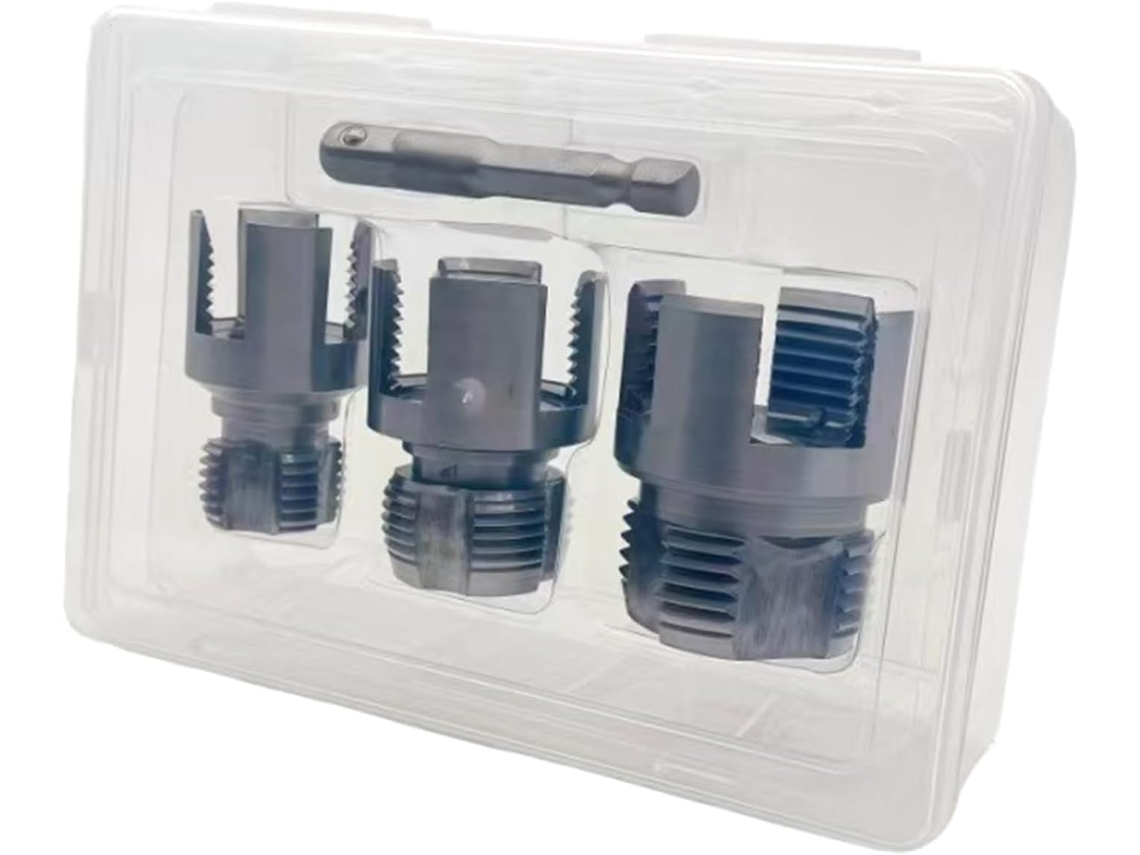 Kit De Reparo Roscas Para Tubos, Ideal Para Encanadores Profissionais, Contém 3 Tamanhos Essenciais Cortador De Roscas