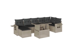 Garden Sofa Set, Garden Sofa Sets Vidaxl Cinzeto Rattan / Vime (n/a)